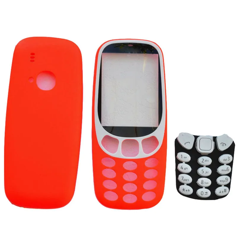 New Full Hosing For Nokia 3310 Back Cover+Front Frame+Keypad With Logo