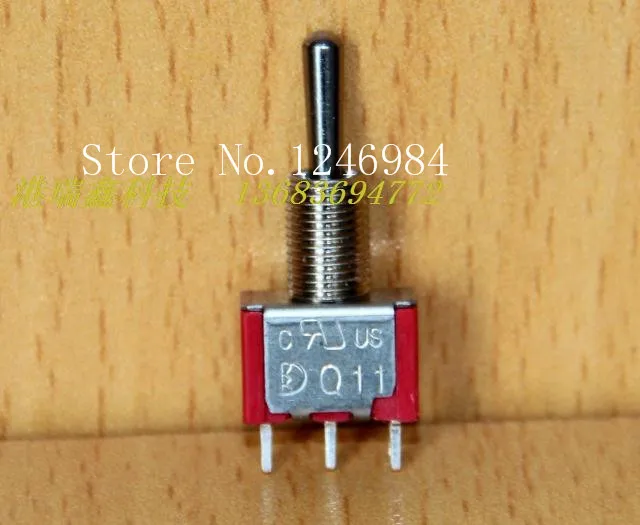 

[SA]T8014 single tripod third gear M6.35 small toggle switch 1MS3 Taiwan Deli Wei rocker toggle switch Q1--50pcs/lot