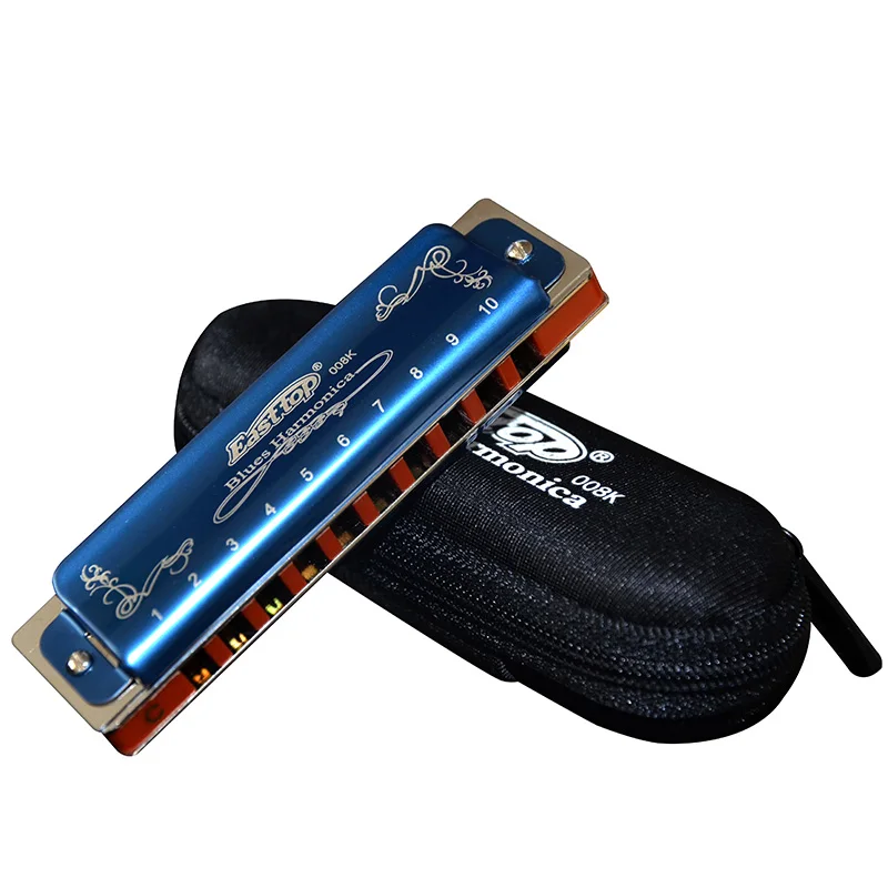 

Easttop T008K гармоника с 10 отверстиями, блюз, гармоника, диатоника, Харпер, рисовая кнопка, Бонусная гармоника, учебное пособие