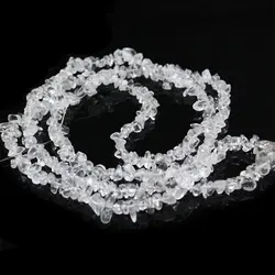 3-5x6-8mm White Rock Quartz Beads Natural Freeform Chips Stone Beads For Jewelry Making Beads Bracelets 32'' DIY Beads Trinket