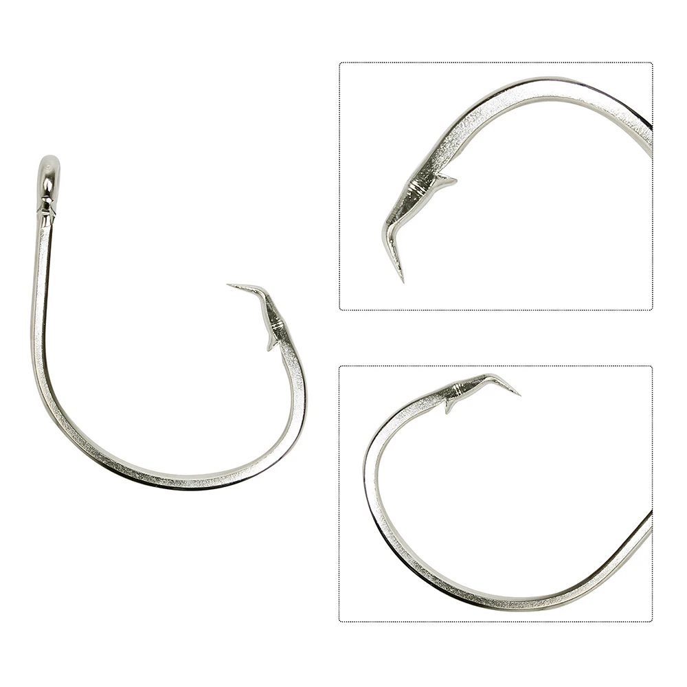 Easy Catch size 28/0 Stainless Steel Fishing Hook Large Strong Thick Big Fish Tuna fishhooks