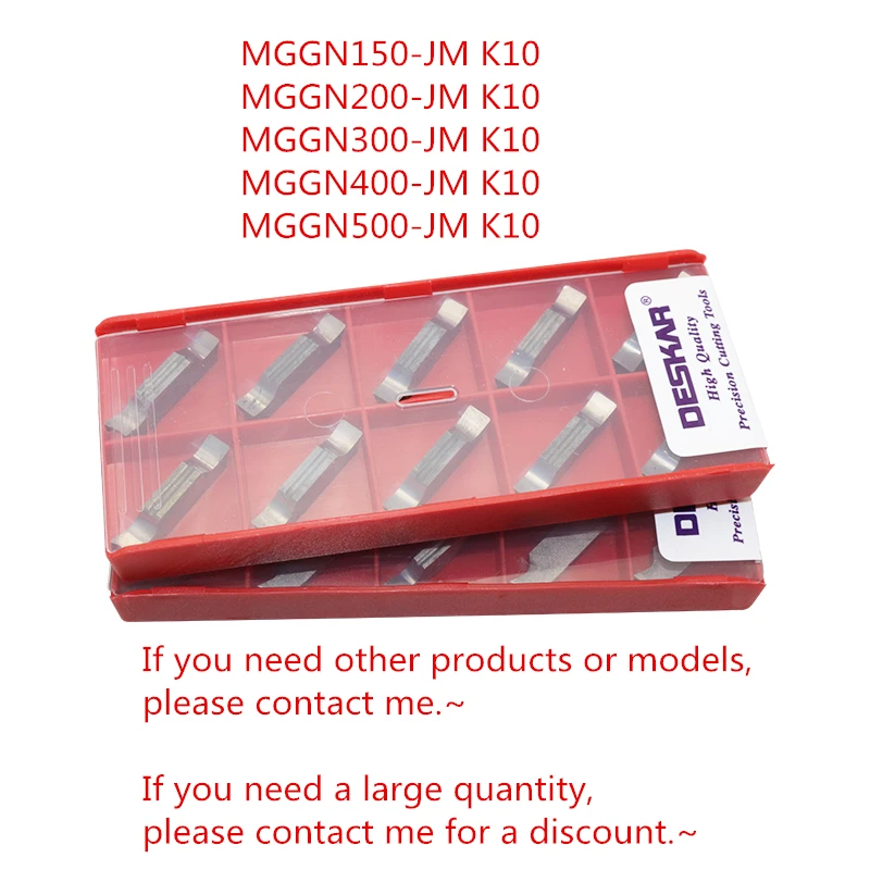 

DESKAR MGGN150 200 250 300 350 400 500 600-JM K10 LF6008 LF6018 Твердосплавная пластина для обработки канавок MGGNInserts