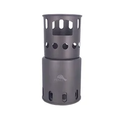 TOAKS STV-12 Titanium Backpacking Wood Burning Stove (Small) Outdoor Titanium Cooking System