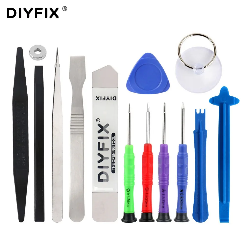 DIYFIX 휴대폰 수리 도구 키트, 스퍼드 프라이 스크루드라이버 세트, 아이폰, 아이패드, 삼성 휴대폰 수공구 세트