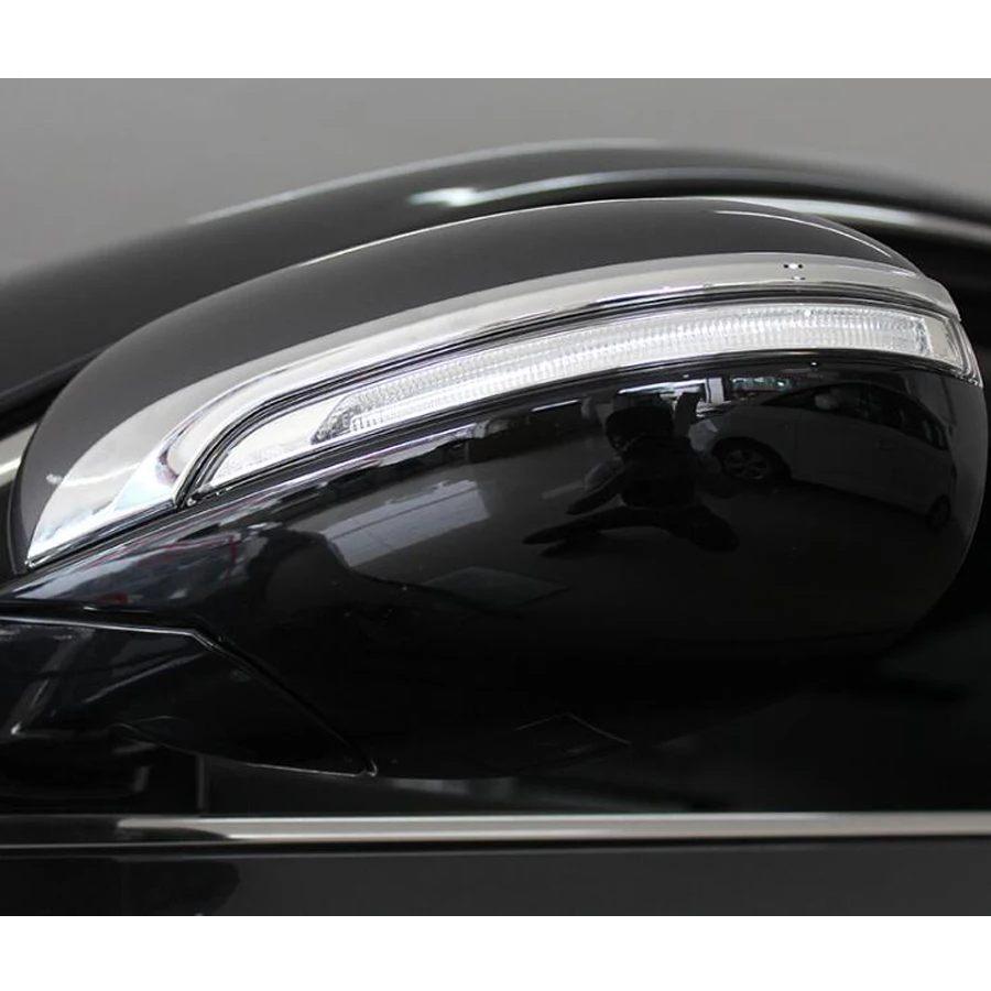 Fit For Kia Sorento 2015 2016 2017 2018 Car Rear View Mirror Decoration Strips Trim Cover Styling Garnish Stickers ABS 2Pcs