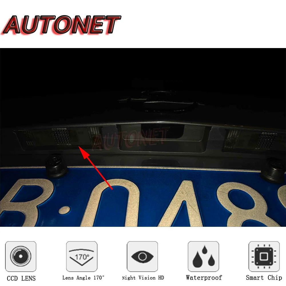 AUTONET HD Night Vision Backup Rear View camera For Vauxhall Antara 2010 2011 2012 2013 2014/ Licence plate camera or Bracket