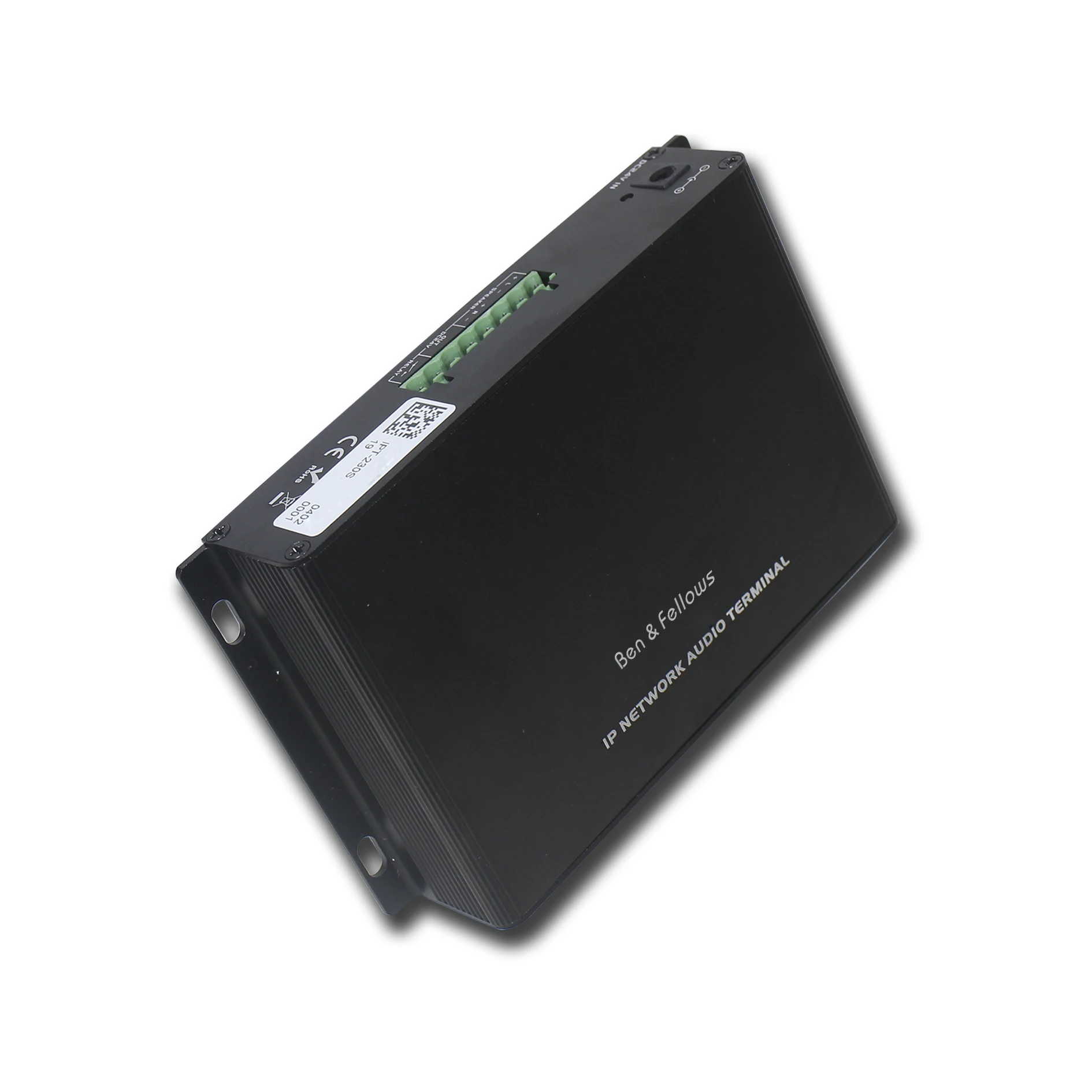 Ben & Fellows 520109 IP PA System 2*30W Wall-mounted Network Terminal with Built-in Digital Amplifier