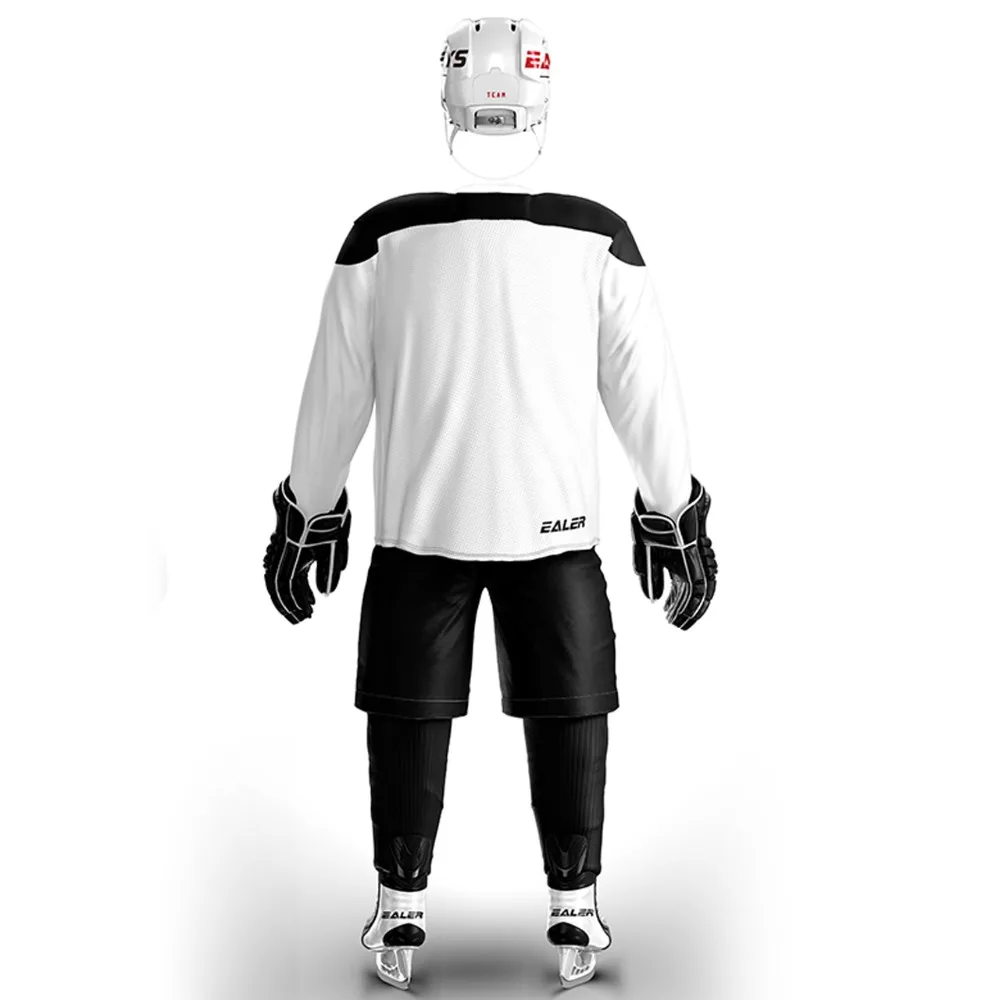 COLDOUTDOOR  white ice hockey jersey