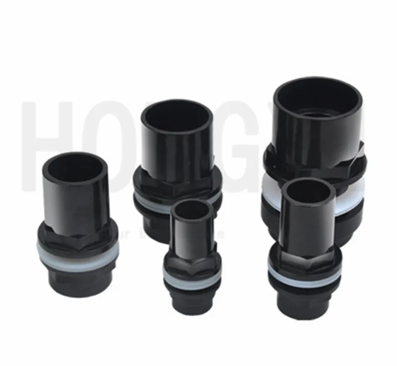 Enhanced UPVC fish tank water inlet and outlet joint overflow upper and lower water pipe fittings PVC fish tank waterproof joint