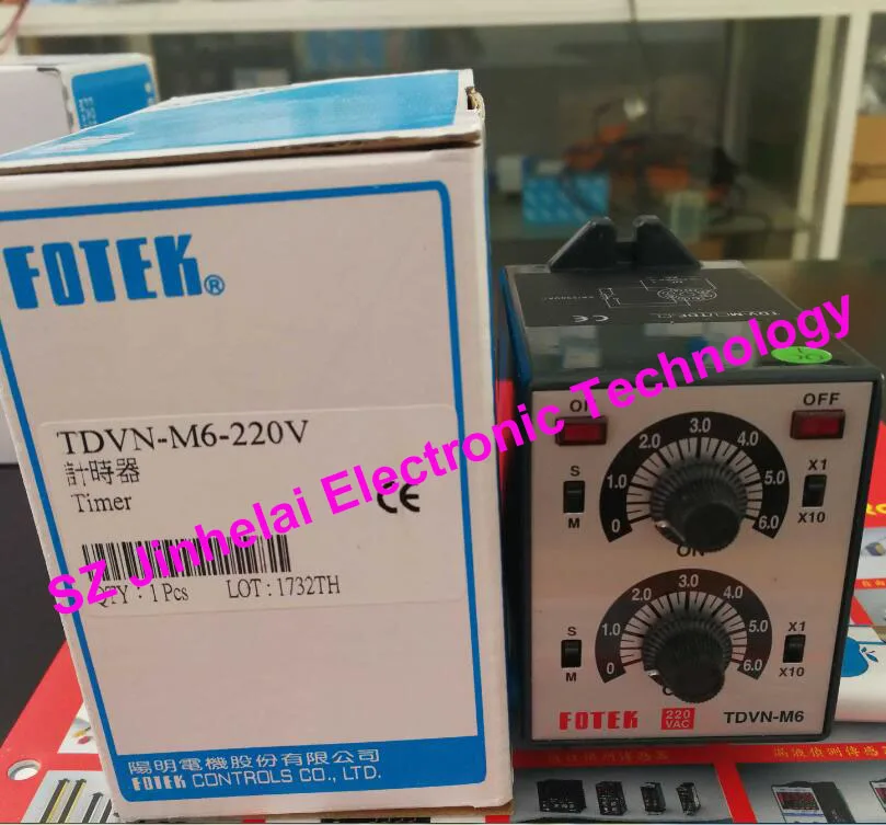 

Authentic original TDVN-M6-220V (TDVN-M6 220V) FOTEK Time relay Dual timer