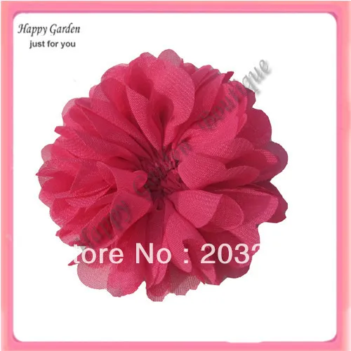 Free shipping!!24pcs/lot DIY 7colors chffion flower mix order