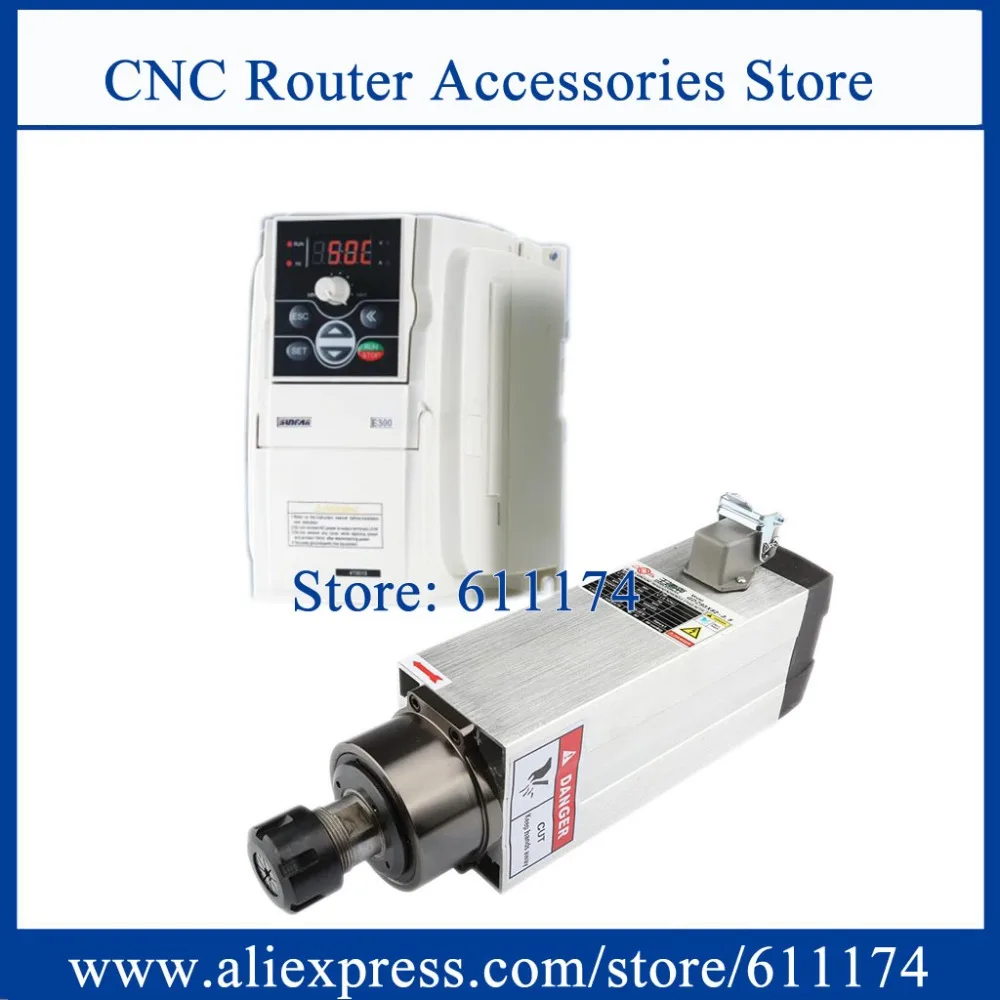 GDZ93x82-3.5 3.5Kw ER25 18000rpm air cooled spindle motor + VFD Frequency Inverter