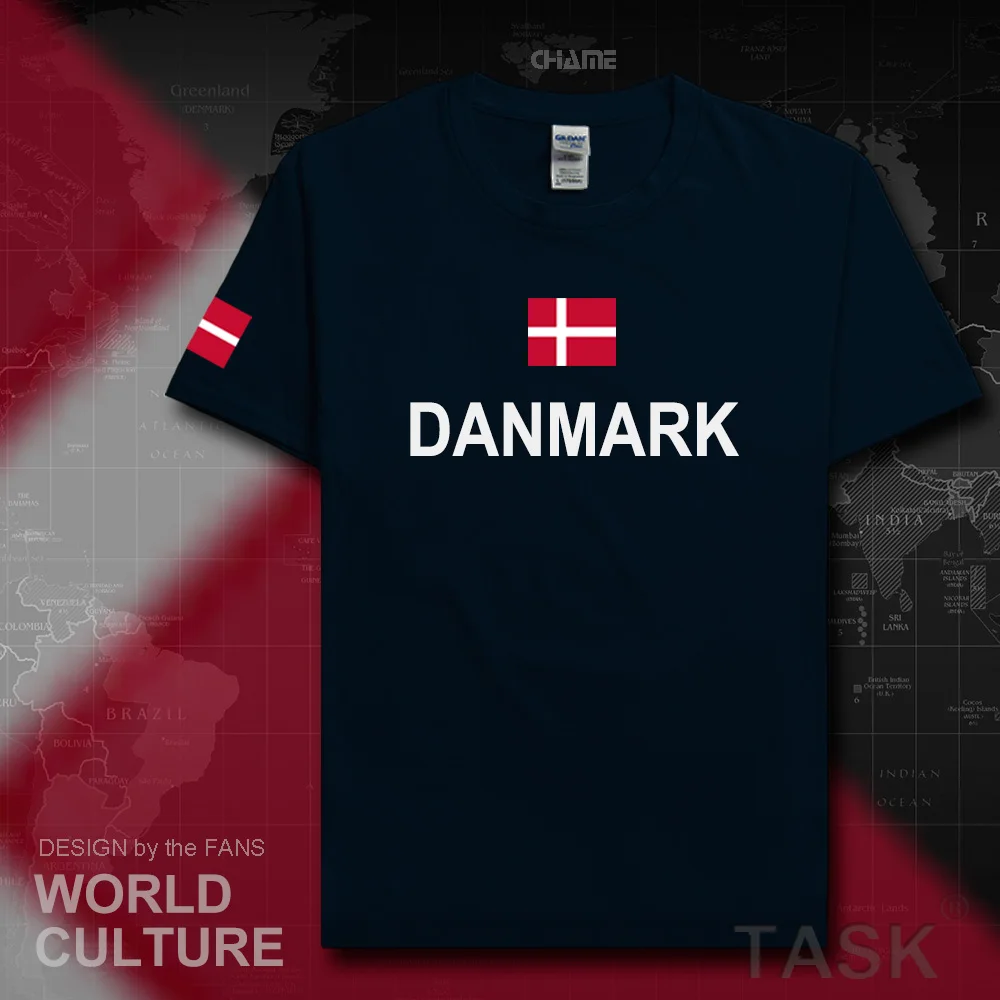 Denmark Danish men t shirts fashion 2017 jerseys nation tshirt 100% cotton t-shirt meeting clothing tees country Danmark DK DNK