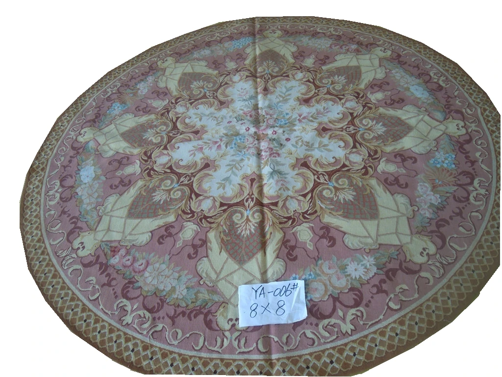 French Carpet Aubusson Needle Oriental Carpet Hand-knotted Wool Handmade French Chic Natural Sheep Wool