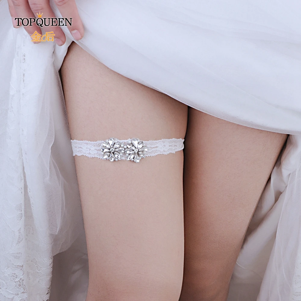 TOPQUEEN – jarretelles souvenir de mariée, bas en dentelle, jarretelles, ceinture de jambes, harnais, fleur, ceinture de mariage, jarretière de mariée, TH20