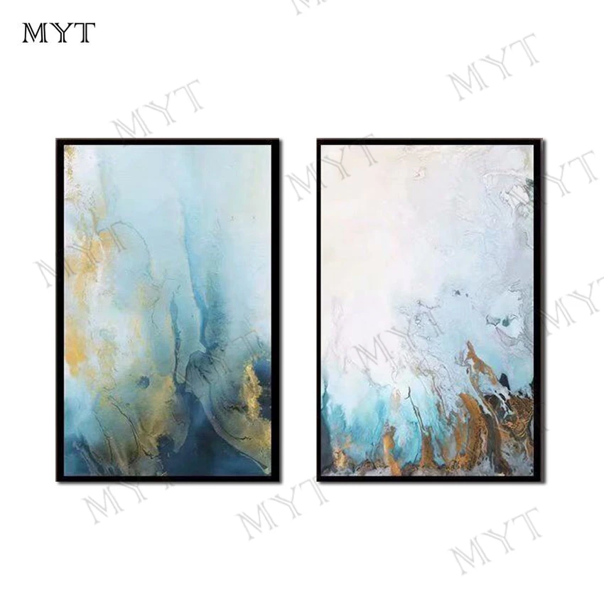 

MYT Hand Painted Poster Wall Art Canvas Oil Painting Modern Abstract Paintings Wall Picture For Living Room Home Decoration