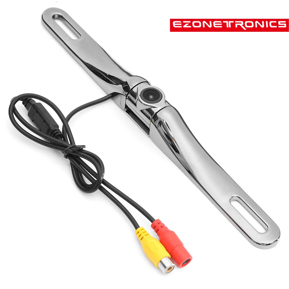 18 Car Rear View Camera License Plate Mount Silver / Black Reverse Backup Camera License Plate Frame Camera Night Vision 888
