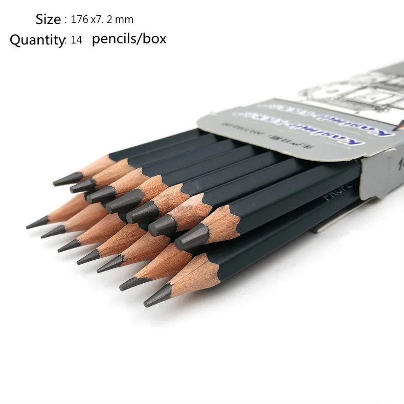 スケッチ描画鉛筆セット 1B 2B 3B 4B 5B 6B 7B 8B 10B 12B HB 2H 4H 6H