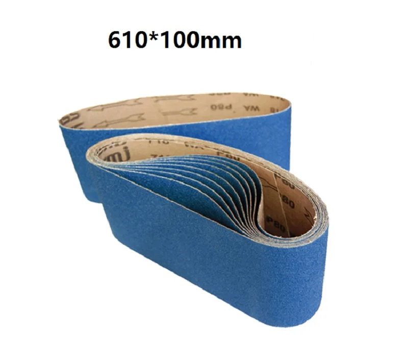 

NEW 5pcs 610*100mm Zirconia corundum calcination belt Abrasive Sanding Belt for Belt grinder machine