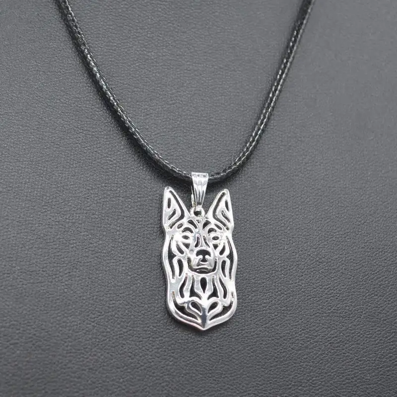 Fashion Alloy Dog Shaped Necklaces Women's Australian Kelpie Pendant Necklaces