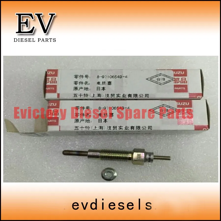 For Mini Excavator engine 3LB1 3LD1 3LD2 Glow Plug/Heater plug 8-97106549-4