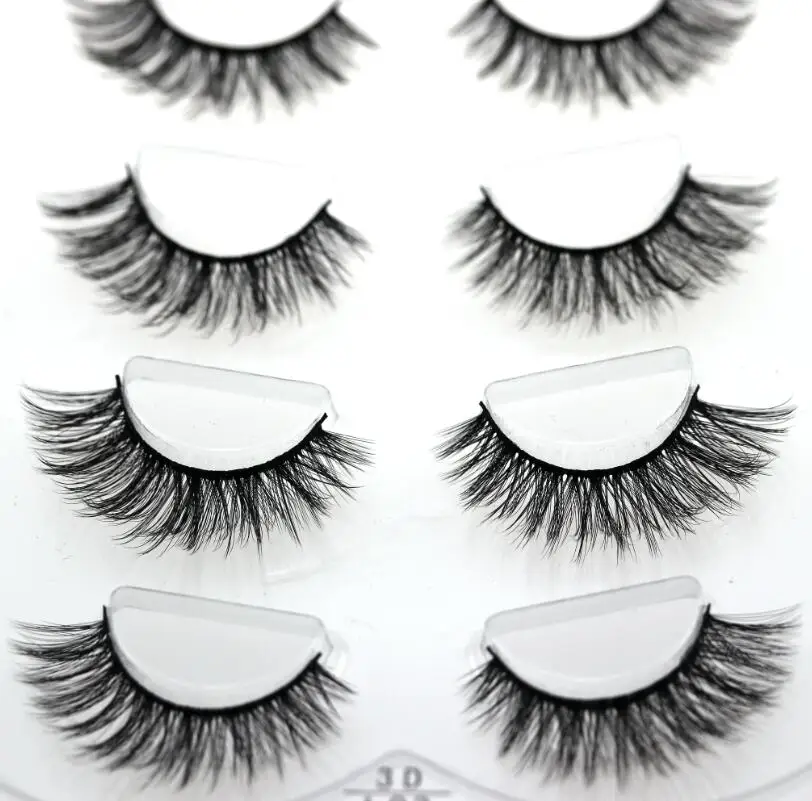 HBZGTLAD Sexy 100% Handmade 3D mink hair Beauty Thick Long False Mink Eyelashes Fake Eye Lashes Eyelash High Quality 03