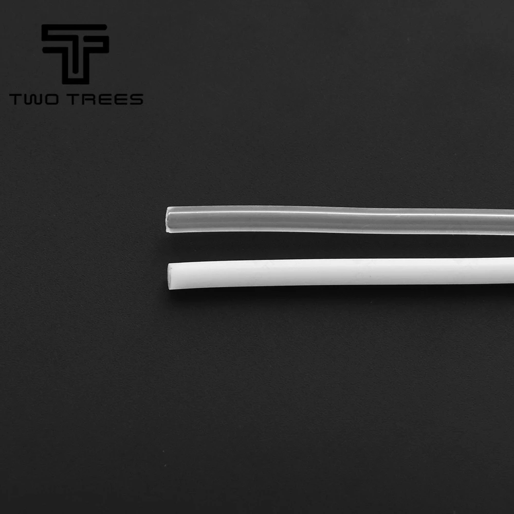 PTFE Tube ID 2mm OD 4mm Clear ptfe PiPe J-head hotend RepRap Rostock Bowden Extruder Throat For 1.75mm filament  3d V5 V6
