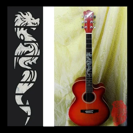 IM กีตาร์ Fretboard สติกเกอร์สติ๊กเกอร์ Decals สำหรับกีต้าร์และเบสหลายรูปแบบ