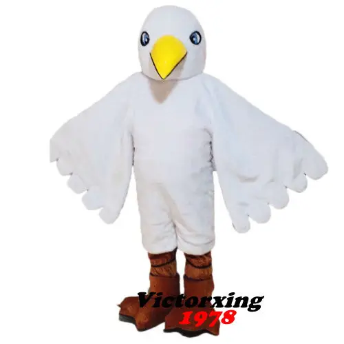 ใหม่ผู้ใหญ่Foam DeluxeสีขาวSeagull Party Mascotเครื่องแต่งกายชุดแฟนซีคริสต์มาสฮาโลวีนสาวMascotเครื่องแต่งกายฟรีเรือ