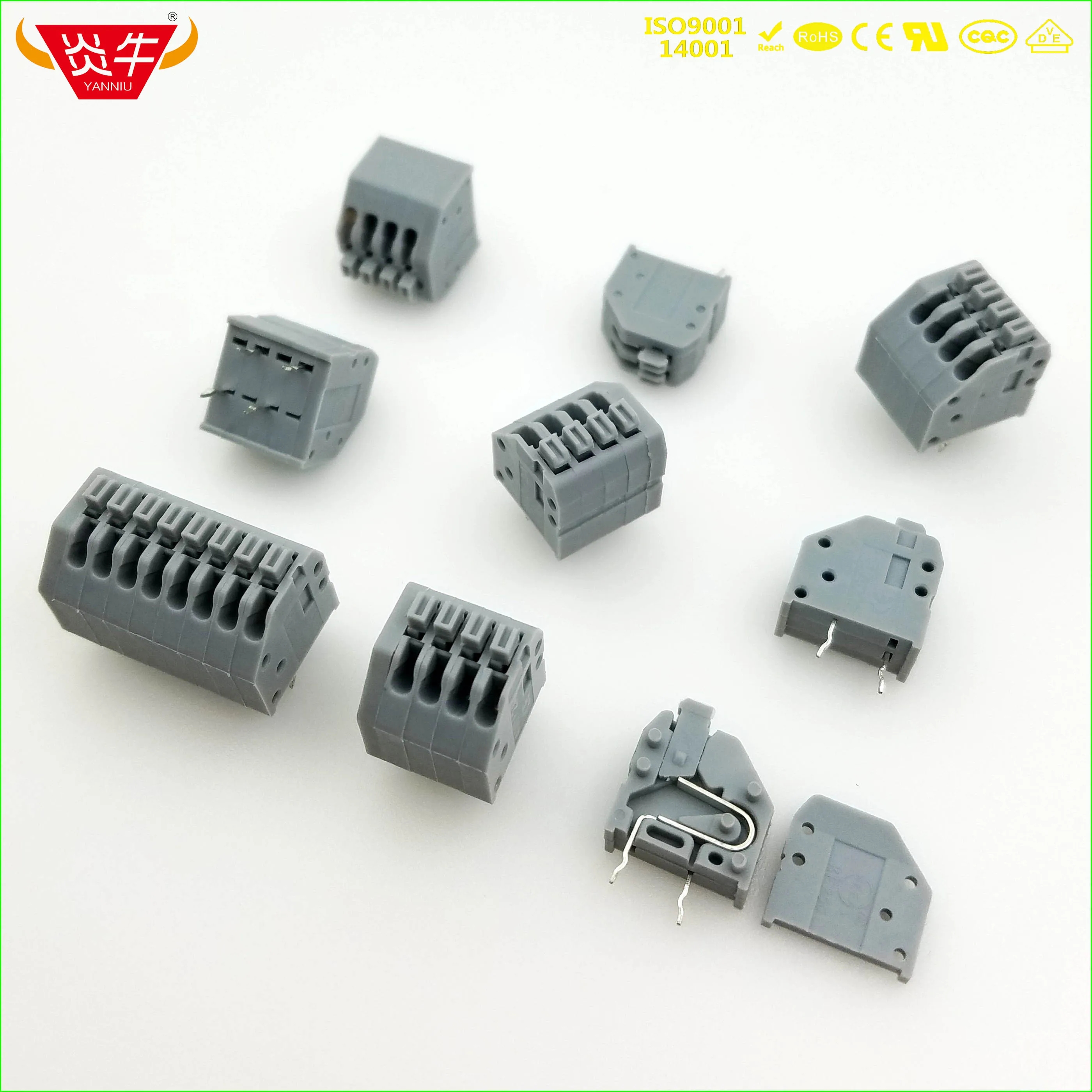 50Pcs KF250 2.54 15P PCB SPRING TERMINAL BLOCKS DG250 2.54mm 15PIN PTSA 0,5/ 2-2,5-Z - 1990009 PHOENIX DEGSON KEFA