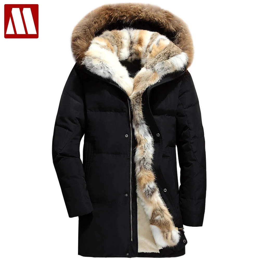 2022 winter down coat men thick fur liner warm men's down jackets S-5XL size winter man hooded parka wellensteyn snow duck coats