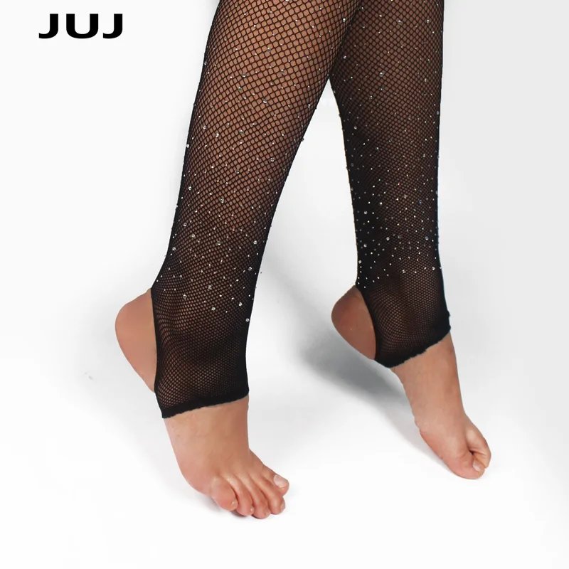 Sexy Frau Strass Steigbügel Fischnetz Strumpfhosen Diamant Glitter Strumpfhosen Glitzern Fischernetz Strümpfe Nylon frauen Unterwäsche – Detail 1