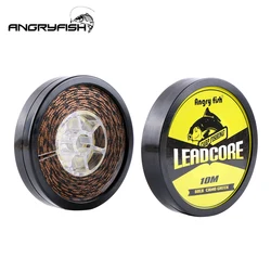 ANGRYFISH Lead Core Carp Fishing Line 10Meters for Carp Rig Making Sinking Braided Line Fishing Line 25LB 35LB 45LB 60LB
