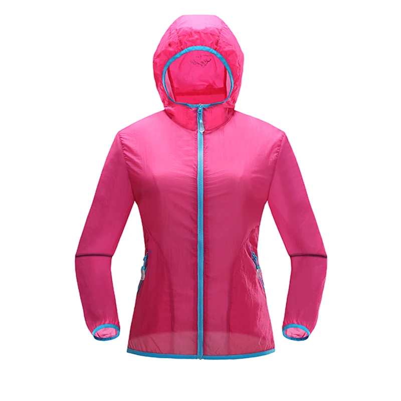 Women Running Jackets 2017 New Summer Sunscreen Anti UV Outdoors Skin Clothing Light Thin Fitness Sports Coats Jogging Raincoat