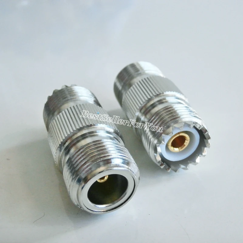 

10Pcs Converter/Adapter N female to UHF female SO-239 SO239 jack Straight RF coaxial connector