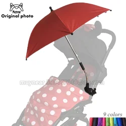 Parapluie de poussette pour bébé, ombrage coloré, réglable à 360 degrés, pliable, accessoires yoya