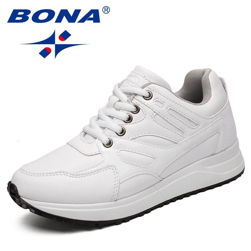 BONA-zapatillas de correr para mujer, zapatos atléticos con cordones, ligeros y rápidos, para correr al aire libre, novedad