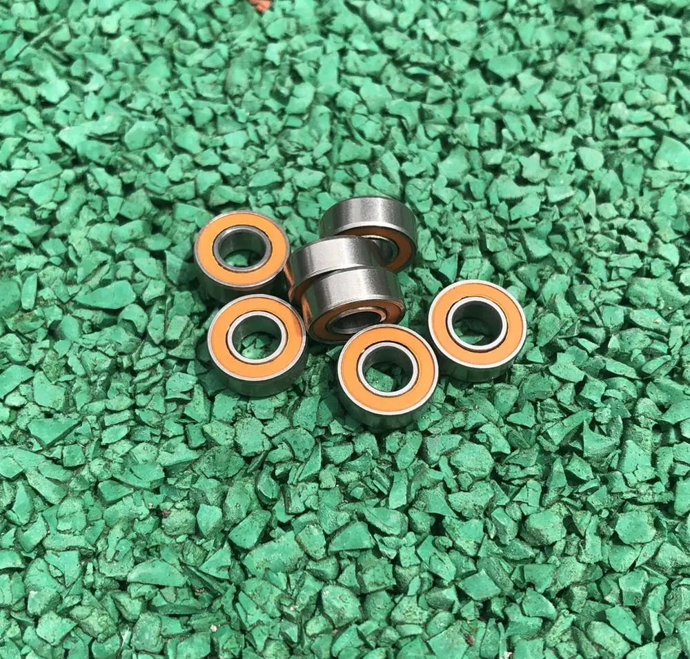 50pcs SMR74-2RS 4*7*2.5mm ABEC-7 Stainless Steel hybrid Si3n4 ceramic ball bearing SMR74 2RS CB 4x7x2.5 mm fishing vessel