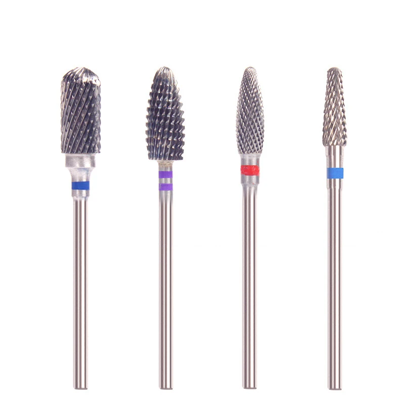 Cá Chép Trông Trăng Cắt Burrs Móng Mũi Kim Loại Bit 3/32 "Điện Làm Móng Tay Chân Máy Điện Nail Khoan Accessorie