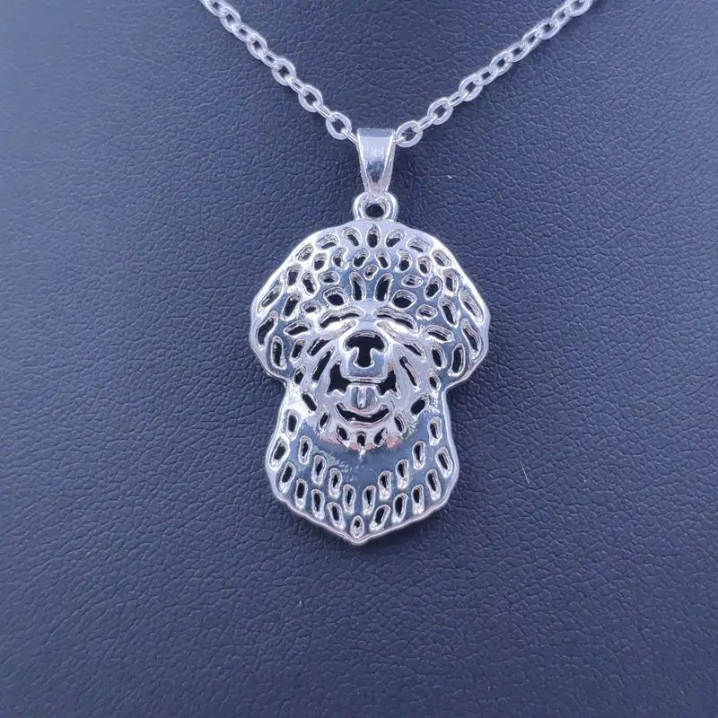 Cute Lagotto Romagnolo Necklace Dog Animal Pendant Gold Silver Plated Jewelry For Women Male Female Girls Ladies AKC N154