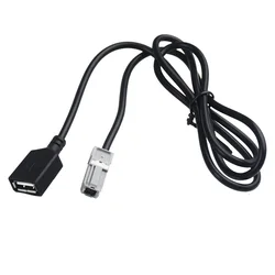 Car Aux Audio Input Media Data Wire Plug To USB Adapter Conector For Toyota RAV4 EZ Verso Camry