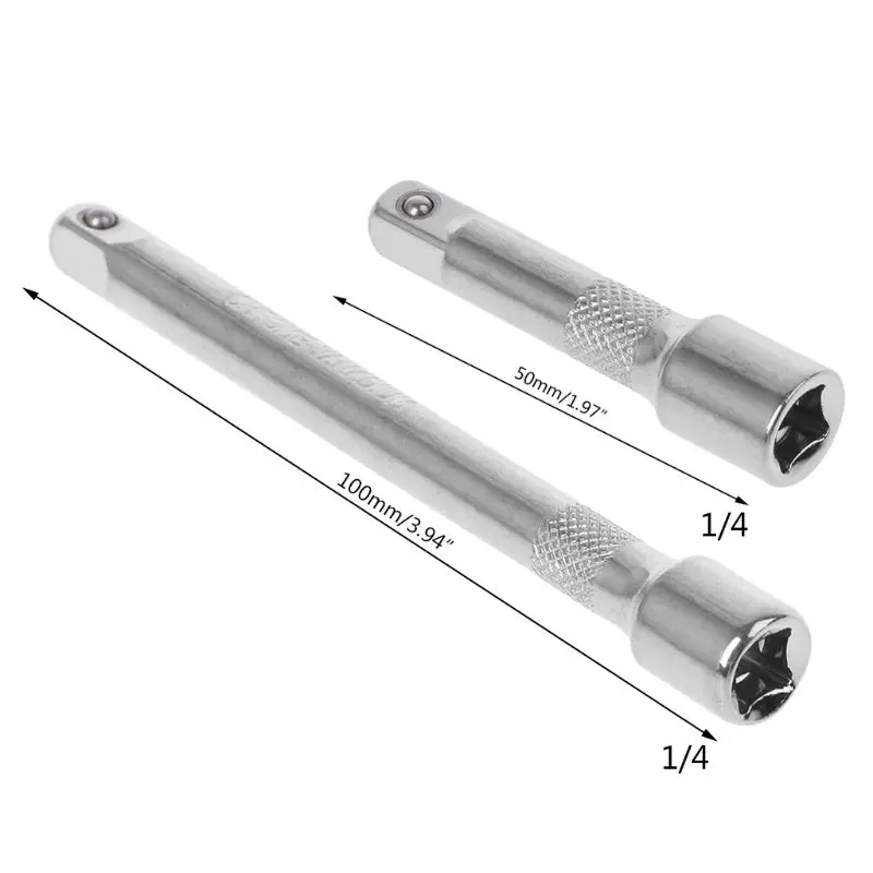 1/4 "Long-Short Drive Barra di Estensione Set di Adattatori di Collegamento Asta Presa Chiave A Cricchetto Extender A Mano Strumenti di Regolazione qiang