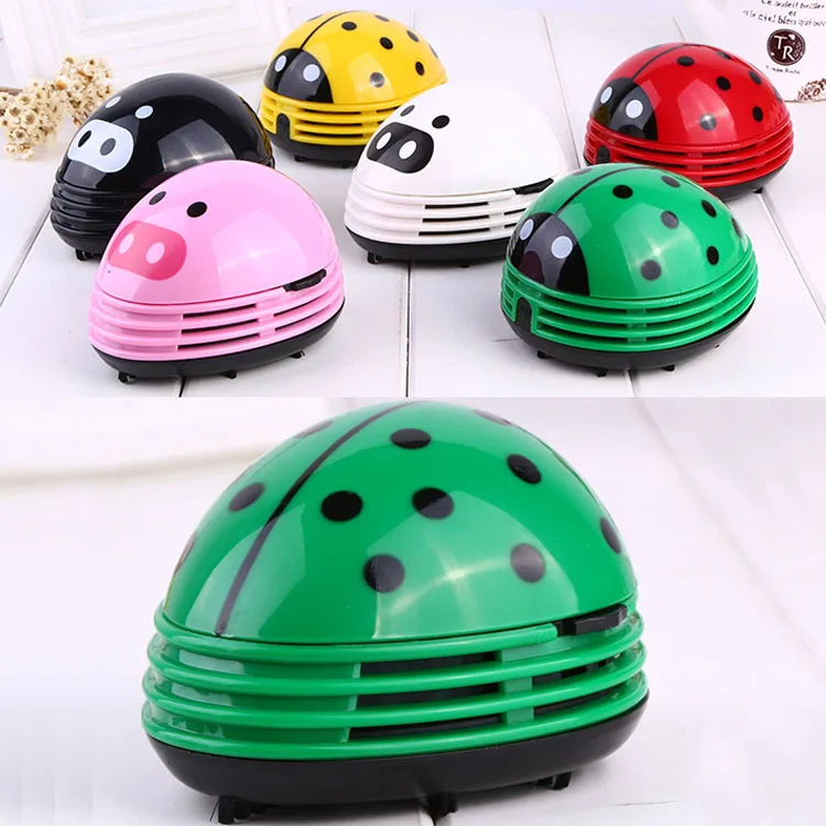 بطارية الكرتون خنفساء فراغ نظافة يده البسيطة الخنفساء مكنسة كهربائية سطح المكتب لوحة المفاتيح الأنظف