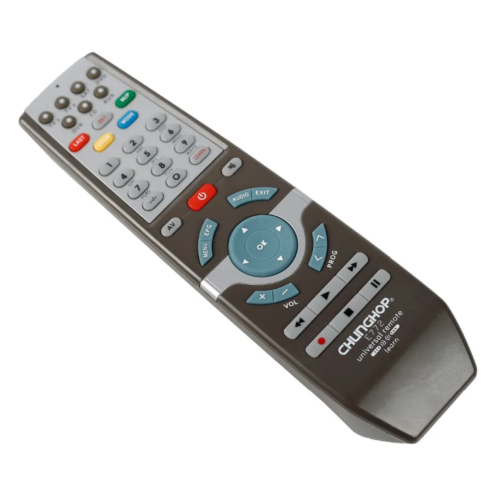 CHUNGHOP E772 IR جهاز تحكم عن بعد للتعلم العالمي يستخدم للتلفزيون/SAT/DVD/CBL/DVB-T/AUX Universal CE TV الذكي ثلاثي الأبعاد
