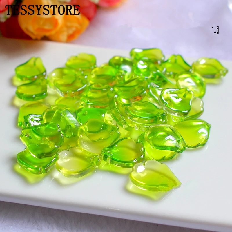 10pcs Czech Flower Petals Lampwork Beads Multi Gradient Color Glass Beads For Jewelry Making Earrings Handmade DIY Accessories