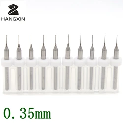 0.35mm Tungsten Carbide Pcb Drill Kit 10PCS Printed Circuit Board Mini Cnc Router Metal Woodworking Laser Cutting Micro Drilling