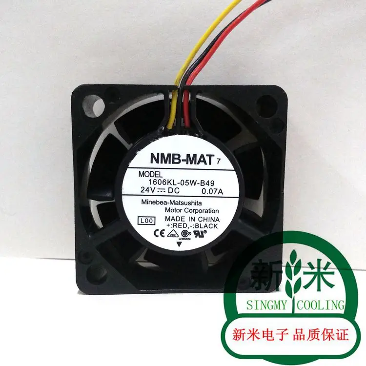 

NEW NMB-MAT NMB 1606KL-05W-B49 24V 0.07A frequency 4015 4CM cooling fan