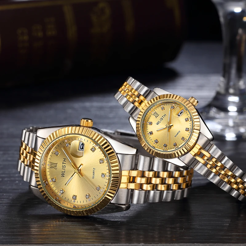 Couple Watch 2025 Mens Watches Top Brand Luxury  Quartz Watch Women Clock Ladies Dress Wristwatch Fashion Casual Lovers Watch