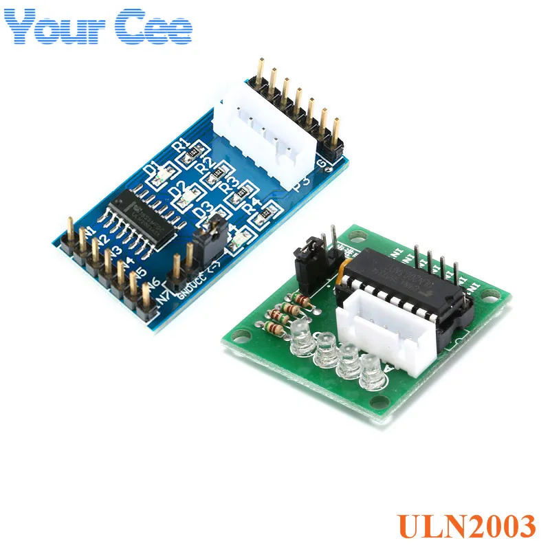 ULN2003 Stepper Motor Driver Board Module for 28BYJ-48 Five wire four phase stepper motor drive For Arduino AVR SMD Bule Green