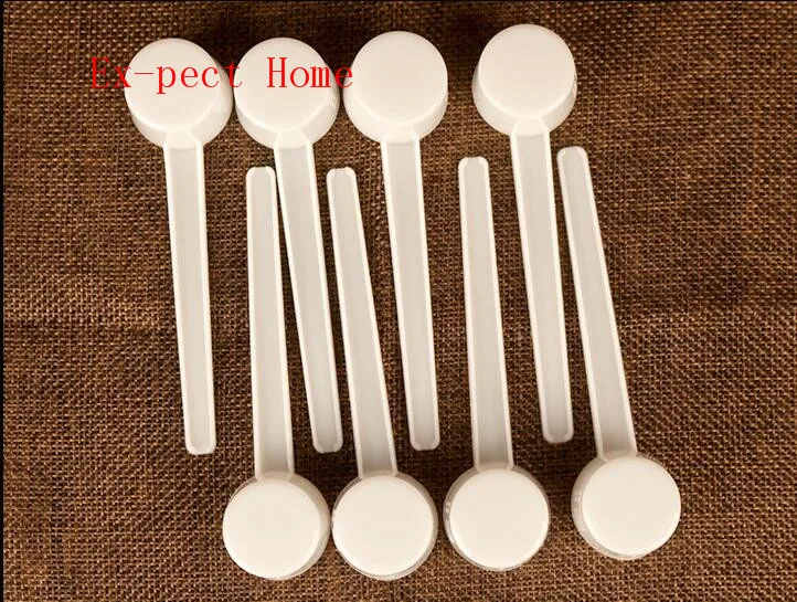 1000pcs Professional White Plastic 5 Gram 5g Scoops/Spoons For Food/Milk/Washing Powder/Medicine Measuring